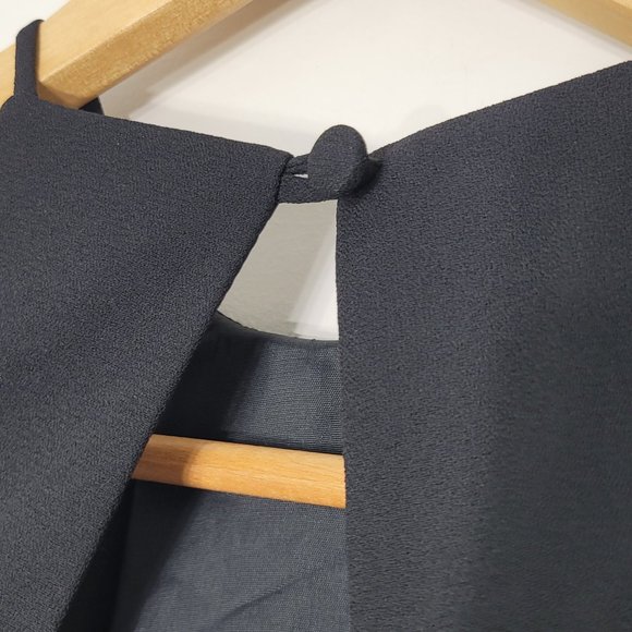 Laundry By Shelli Segal Black Sleeveless Cocktail Open Back Zipper Sheath Dress - Picture 4 of 11